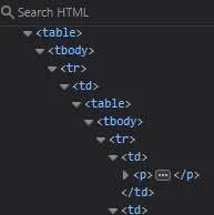 Старый HTML в инспекторе