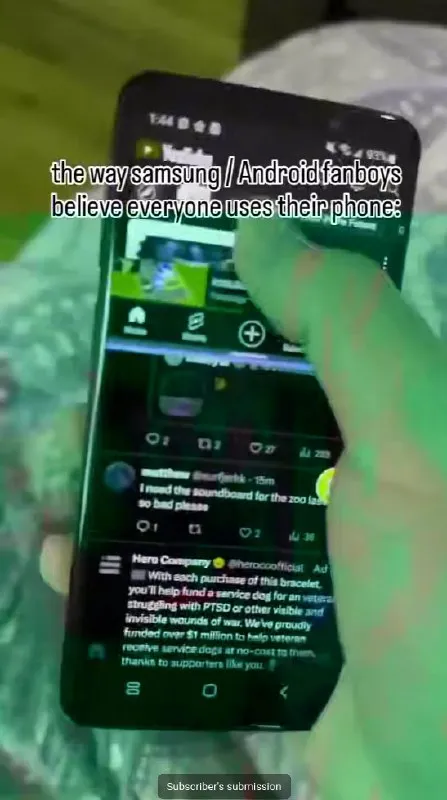 Samsung fanboys phone usage