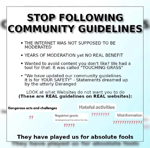 Stop Following Community Guidelines