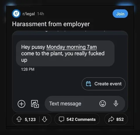 Employer Texts on Monday Morning