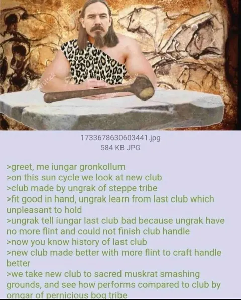 Caveman Reviews a New Club