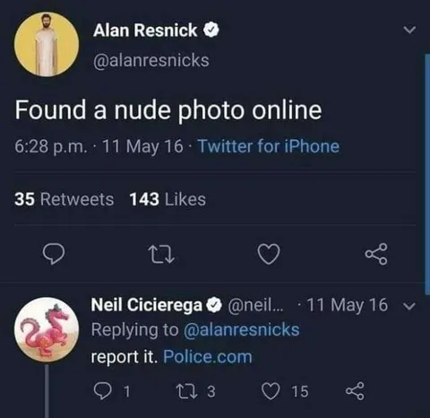 Found a Nude Photo Online