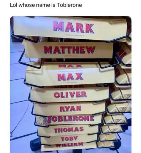 Names That Sound Like Toblerone