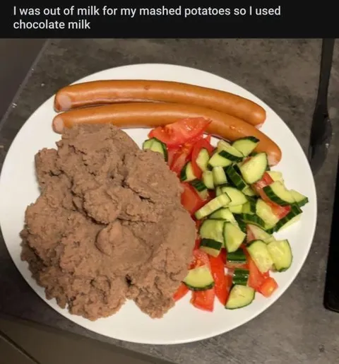 Chocolate Milk Mashed Potatoes