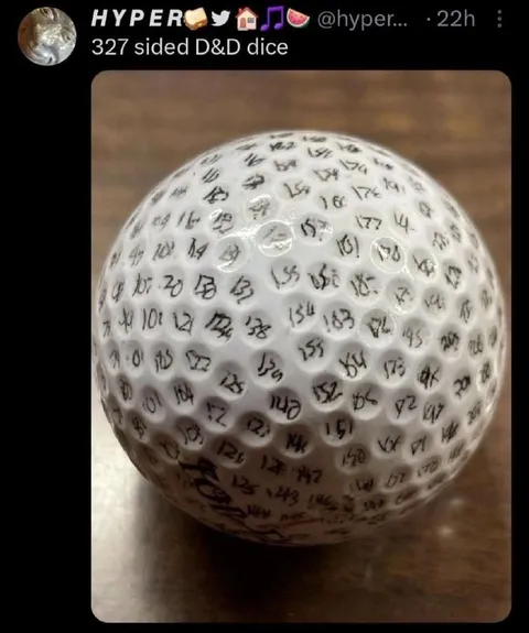 327 Sided D&D Dice