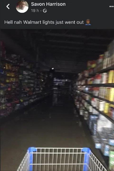 Walmart Lights Just Went Out