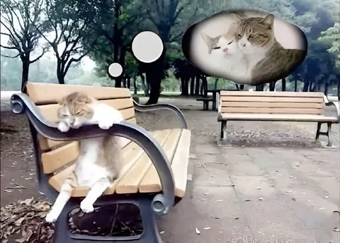 Кот мечтает о любви