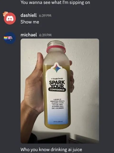 Who You Know Drinking AI Juice