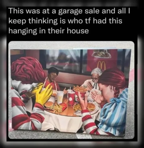Garage Sale McDonald’s Painting