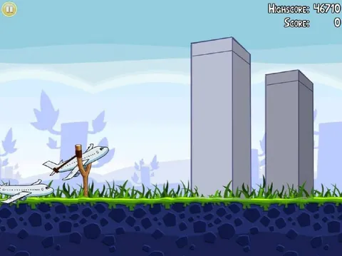 Angry Birds самолёты и башни
