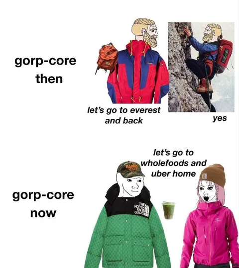 Gorp-core Then and Now