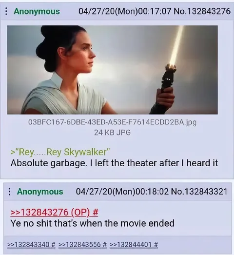 Rey Skywalker Movie Reaction