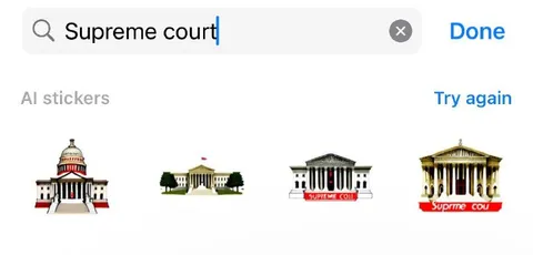 AI Stickers Supreme Court