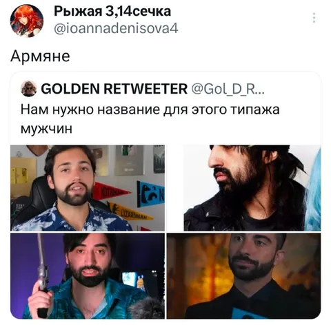 Название для типажа мужчин