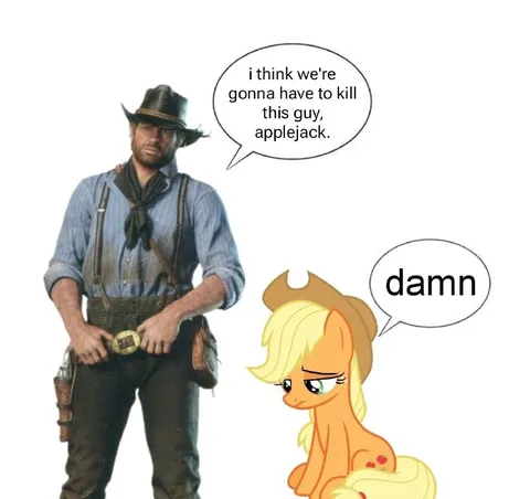 Arthur Morgan and Applejack Kill Guy
