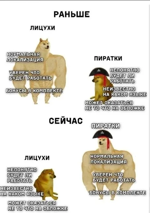 Раньше лицухи, сейчас пиратки