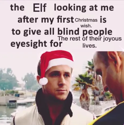 Elf after granting Christmas wish