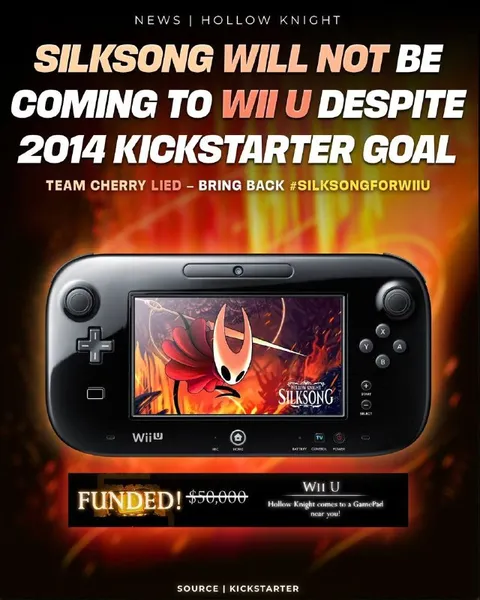 Silksong Wii U Kickstarter Betrayal