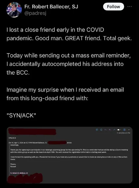 The Dead Friend Sends SYN/ACK