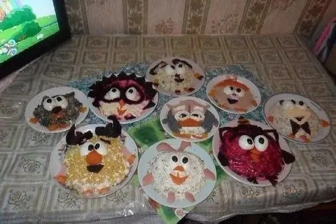 Забавные персонажи из еды