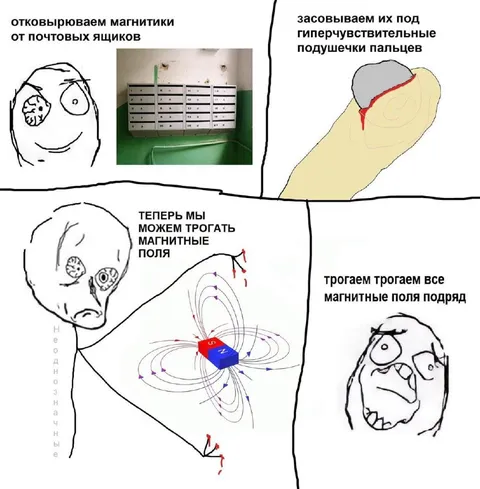 Магнитные поля подряд
