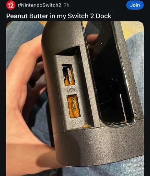 Peanut Butter in Switch 2 Dock