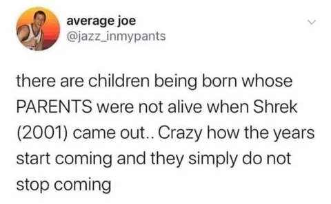 Shrek Came Out Before Their Parents
