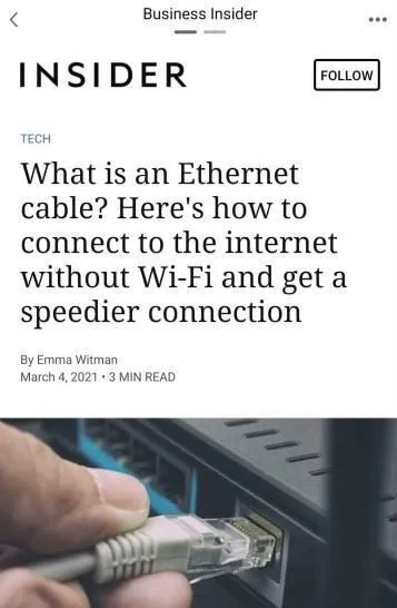 Ethernet Cable Internet Hack
