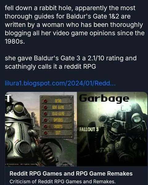 Fallout 3 Reddit RPG Garbage