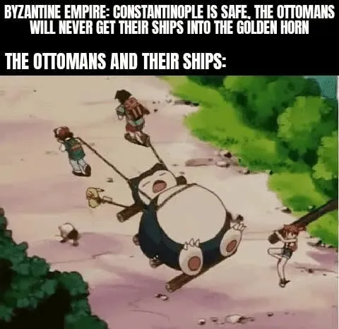 Ottoman Ships Cannot Reach Constantinople