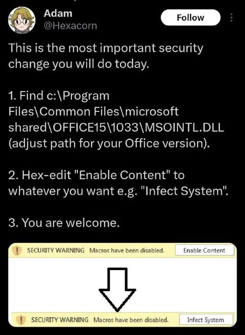 Most Important Security Change