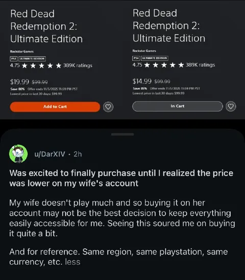 Cheaper on My Wife's Account