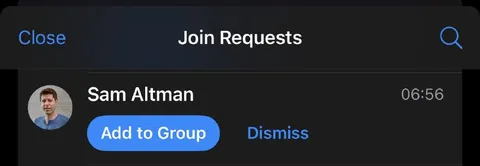 Sam Altman Join Request