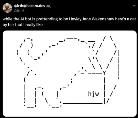 AI Bot Pretends to Be Hayley Jane Wakenshaw