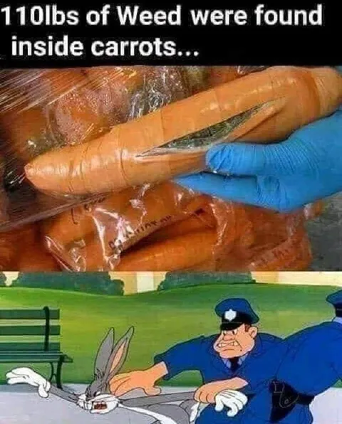 Weed Found Inside Carrots