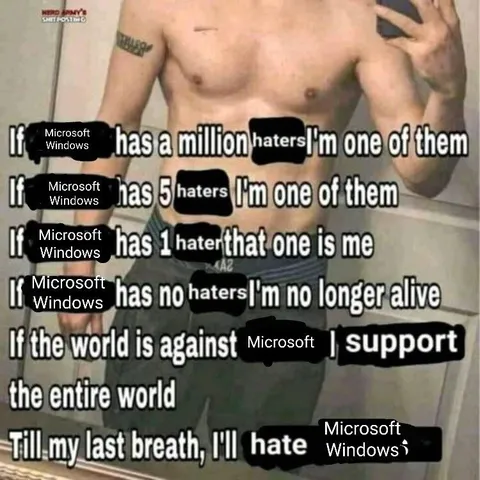 Microsoft Windows Hater Manifesto
