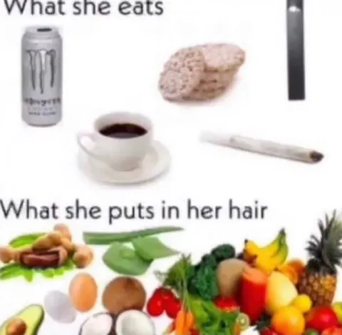 What She Eats vs Hair Routine