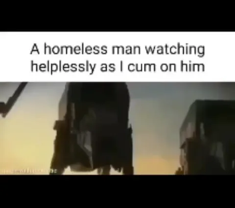 Homeless Man Watching Helplessly