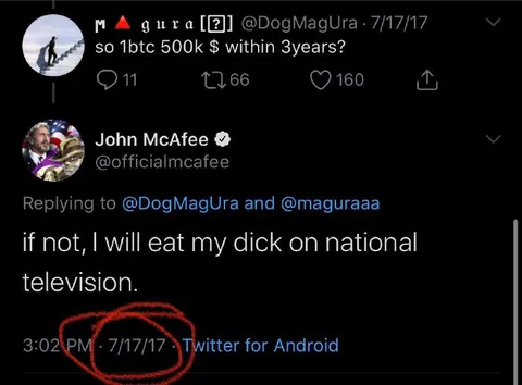 McAfee Bitcoin Prediction