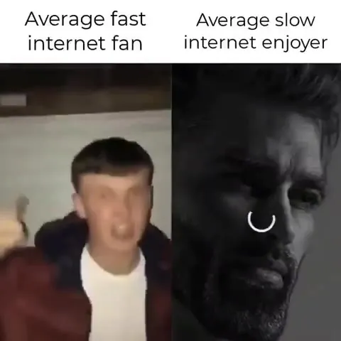 Fast Internet Fan vs Slow Internet Enjoyer