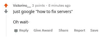 Google How to Fix Servers