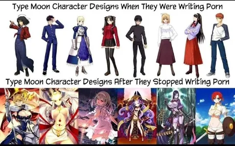 Type-Moon Characters Before and After Porn