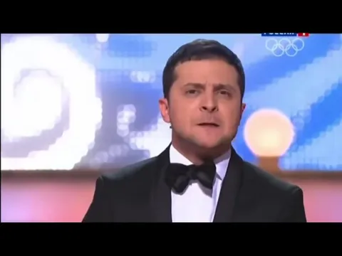 Зеленский и Галкина на сцене