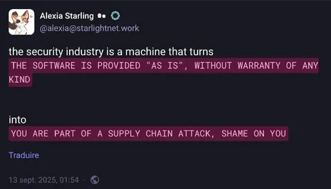 Security Industry Supply Chain Attack