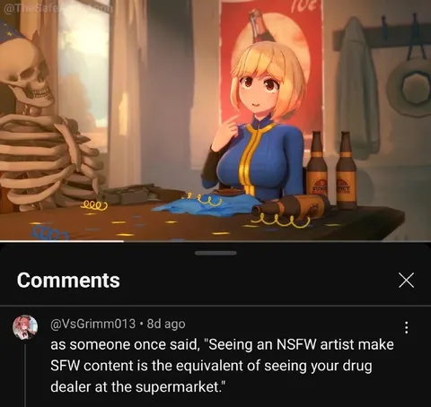 NSFW Artist Makes SFW Content