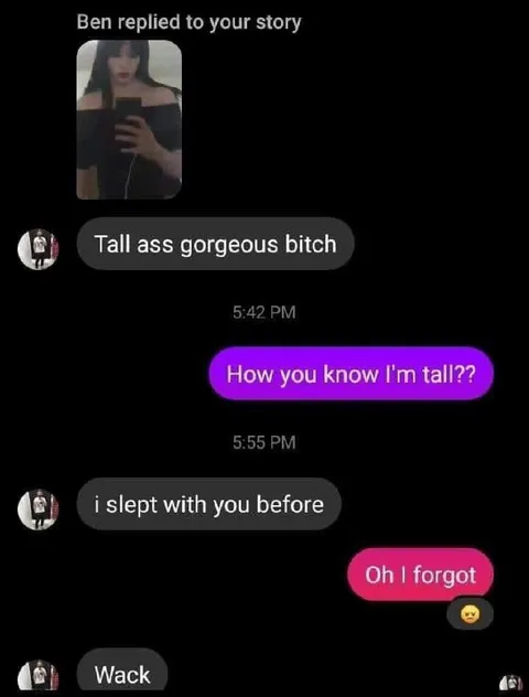 Tall Gorgeous Bitch Reply