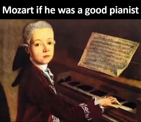 Mozart if He Was a Good Pianist