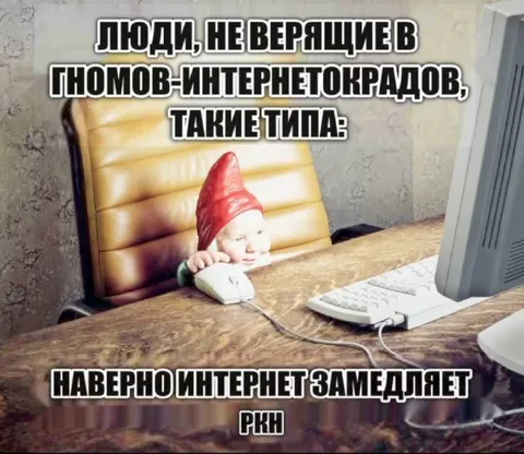 Гномы-воры замедляют интернет