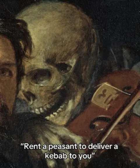 Rent a Peasant to Deliver Kebab