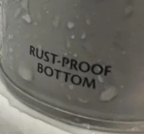 Rust-Proof Bottom